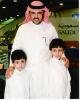 الامير راشد والامير سعود مع المهندس سعد بن ظافر في افتتاح فرع الاتصالات السعودية في دبي